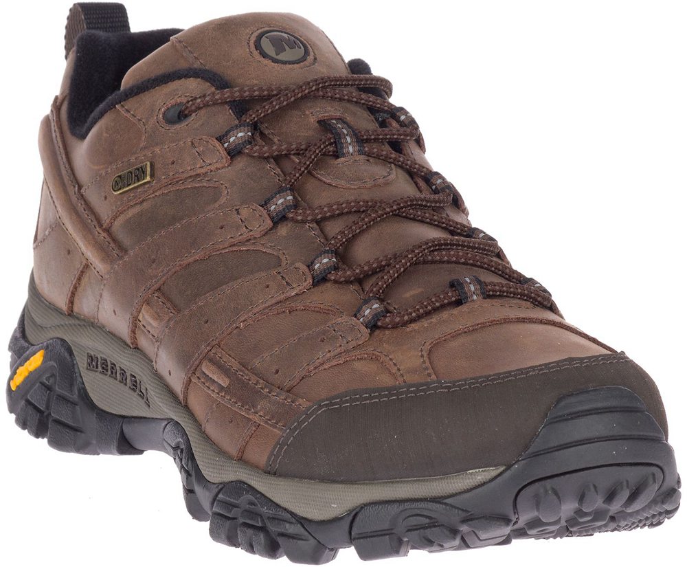 Tenis Homem - Merrell Moab 2 Prime Waterproof Wide Width - Marrom - QJA731240